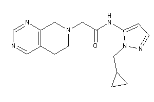 N-[2-(cyclopropylmethyl)pyrazol-3-yl]-2-(6,8-dihydro-5H-pyrido[3,4-d]pyrimidin-7-yl)acetamide