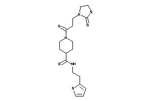 1-[3-(2-ketothiazolidin-3-yl)propanoyl]-N-[2-(2-thienyl)ethyl]isonipecotamide