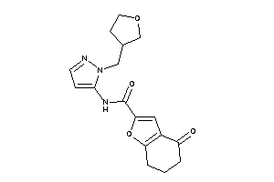 4-keto-N-[2-(tetrahydrofuran-3-ylmethyl)pyrazol-3-yl]-6,7-dihydro-5H-benzofuran-2-carboxamide