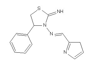 Image of (2-imino-4-phenyl-thiazolidin-3-yl)-(3H-pyrrol-2-ylmethylene)amine