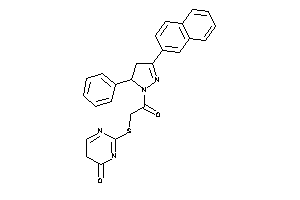 2-[[2-keto-2-[3-(2-naphthyl)-5-phenyl-2-pyrazolin-1-yl]ethyl]thio]-5H-pyrimidin-4-one