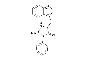 5-(2H-indol-3-ylmethyl)-3-phenyl-2-thioxo-4-imidazolidinone