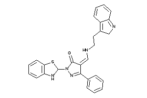 2-(2,3-dihydro-1,3-benzothiazol-2-yl)-4-[[2-(2H-indol-3-yl)ethylamino]methylene]-5-phenyl-2-pyrazolin-3-one