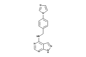 (4-imidazol-1-ylbenzyl)-(1H-pyrazolo[3,4-d]pyrimidin-4-yl)amine