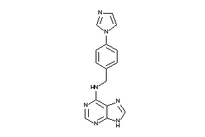 (4-imidazol-1-ylbenzyl)-(9H-purin-6-yl)amine