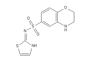 N-(4-thiazolin-2-ylidene)-3,4-dihydro-2H-1,4-benzoxazine-6-sulfonamide