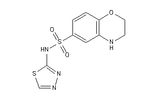 N-(1,3,4-thiadiazol-2-yl)-3,4-dihydro-2H-1,4-benzoxazine-6-sulfonamide