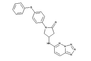 1-(4-phenoxyphenyl)-4-(tetrazolo[5,1-f]pyridazin-6-ylamino)-2-pyrrolidone