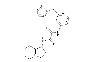 N-indolizidin-1-yl-N'-[3-(pyrazol-1-ylmethyl)phenyl]oxamide