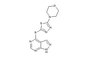 4-[5-(1H-pyrazolo[3,4-d]pyrimidin-4-ylthio)-1,3,4-thiadiazol-2-yl]morpholine