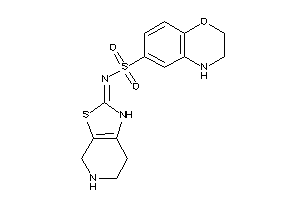 N-(4,5,6,7-tetrahydro-1H-thiazolo[5,4-c]pyridin-2-ylidene)-3,4-dihydro-2H-1,4-benzoxazine-6-sulfonamide