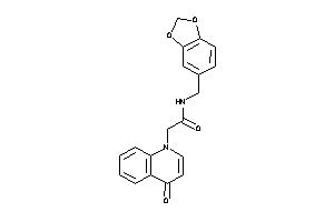 2-(4-keto-1-quinolyl)-N-piperonyl-acetamide