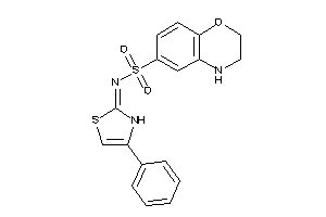 N-(4-phenyl-4-thiazolin-2-ylidene)-3,4-dihydro-2H-1,4-benzoxazine-6-sulfonamide