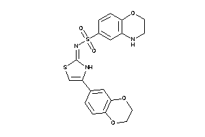 N-[4-(2,3-dihydro-1,4-benzodioxin-6-yl)-4-thiazolin-2-ylidene]-3,4-dihydro-2H-1,4-benzoxazine-6-sulfonamide