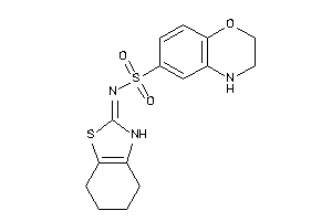 N-(4,5,6,7-tetrahydro-3H-1,3-benzothiazol-2-ylidene)-3,4-dihydro-2H-1,4-benzoxazine-6-sulfonamide