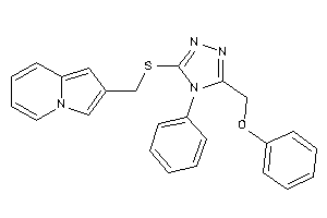 2-[[[5-(phenoxymethyl)-4-phenyl-1,2,4-triazol-3-yl]thio]methyl]indolizine