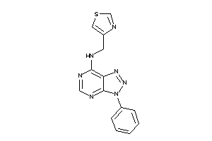 Image of (3-phenyltriazolo[4,5-d]pyrimidin-7-yl)-(thiazol-4-ylmethyl)amine