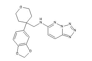 [4-(1,3-benzodioxol-5-yl)tetrahydropyran-4-yl]methyl-(tetrazolo[5,1-f]pyridazin-6-yl)amine