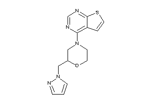 2-(pyrazol-1-ylmethyl)-4-thieno[2,3-d]pyrimidin-4-yl-morpholine