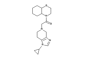 1-(2,3,4a,5,6,7,8,8a-octahydrobenzo[b][1,4]oxazin-4-yl)-2-(1-cyclopropyl-6,7-dihydro-4H-imidazo[4,5-c]pyridin-5-yl)ethanone