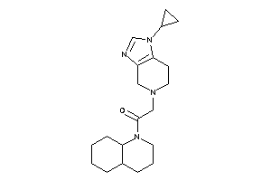 1-(3,4,4a,5,6,7,8,8a-octahydro-2H-quinolin-1-yl)-2-(1-cyclopropyl-6,7-dihydro-4H-imidazo[4,5-c]pyridin-5-yl)ethanone