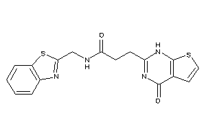 N-(1,3-benzothiazol-2-ylmethyl)-3-(4-keto-1H-thieno[2,3-d]pyrimidin-2-yl)propionamide