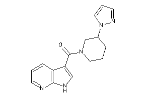 (3-pyrazol-1-ylpiperidino)-(1H-pyrrolo[2,3-b]pyridin-3-yl)methanone