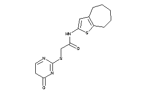 Image of 2-[(4-keto-5H-pyrimidin-2-yl)thio]-N-(5,6,7,8-tetrahydro-4H-cyclohepta[b]thiophen-2-yl)acetamide