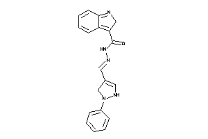 Image of N-[(1-phenyl-3-pyrazolin-4-yl)methyleneamino]-2H-indole-3-carboxamide