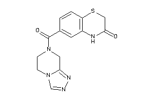 6-(6,8-dihydro-5H-[1,2,4]triazolo[4,3-a]pyrazine-7-carbonyl)-4H-1,4-benzothiazin-3-one