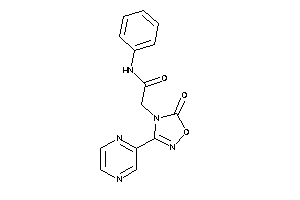 Image of 2-(5-keto-3-pyrazin-2-yl-1,2,4-oxadiazol-4-yl)-N-phenyl-acetamide