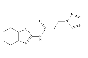 N-(4,5,6,7-tetrahydro-1,3-benzothiazol-2-yl)-3-(1,2,4-triazol-1-yl)propionamide