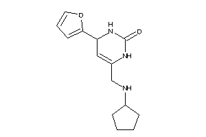 Image of 6-[(cyclopentylamino)methyl]-4-(2-furyl)-3,4-dihydro-1H-pyrimidin-2-one