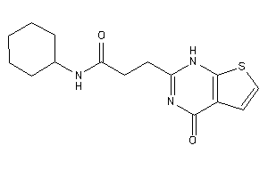 N-cyclohexyl-3-(4-keto-1H-thieno[2,3-d]pyrimidin-2-yl)propionamide