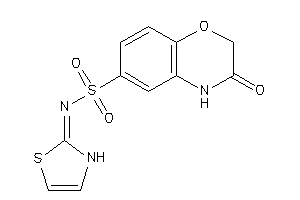 3-keto-N-(4-thiazolin-2-ylidene)-4H-1,4-benzoxazine-6-sulfonamide