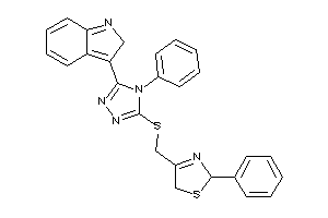 Image of 4-[[[5-(2H-indol-3-yl)-4-phenyl-1,2,4-triazol-3-yl]thio]methyl]-2-phenyl-3-thiazoline