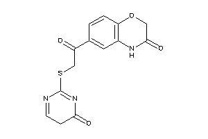 Image of 6-[2-[(4-keto-5H-pyrimidin-2-yl)thio]acetyl]-4H-1,4-benzoxazin-3-one