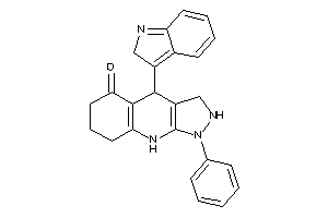 4-(2H-indol-3-yl)-1-phenyl-3,4,6,7,8,9-hexahydro-2H-pyrazolo[3,4-b]quinolin-5-one