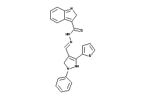Image of N-[[1-phenyl-3-(2-thienyl)-3-pyrazolin-4-yl]methyleneamino]-2H-indole-3-carboxamide
