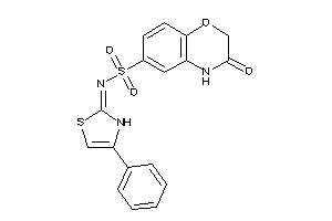 3-keto-N-(4-phenyl-4-thiazolin-2-ylidene)-4H-1,4-benzoxazine-6-sulfonamide