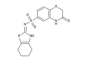 Image of 3-keto-N-(4,5,6,7-tetrahydro-3H-1,3-benzothiazol-2-ylidene)-4H-1,4-benzoxazine-6-sulfonamide