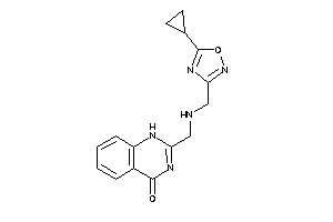 2-[[(5-cyclopropyl-1,2,4-oxadiazol-3-yl)methylamino]methyl]-1H-quinazolin-4-one