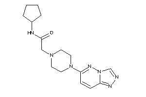 N-cyclopentyl-2-[4-([1,2,4]triazolo[3,4-f]pyridazin-6-yl)piperazino]acetamide