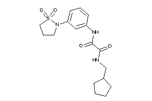 N-(cyclopentylmethyl)-N'-[3-(1,1-diketo-1,2-thiazolidin-2-yl)phenyl]oxamide