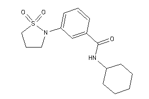 N-cyclohexyl-3-(1,1-diketo-1,2-thiazolidin-2-yl)benzamide