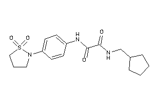 N-(cyclopentylmethyl)-N'-[4-(1,1-diketo-1,2-thiazolidin-2-yl)phenyl]oxamide