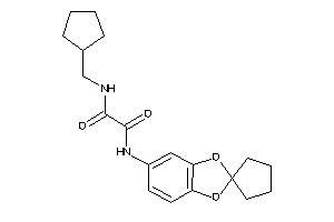 N-(cyclopentylmethyl)-N'-spiro[1,3-benzodioxole-2,1'-cyclopentane]-5-yl-oxamide