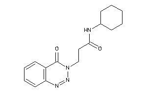 N-cyclohexyl-3-(4-keto-1,2,3-benzotriazin-3-yl)propionamide