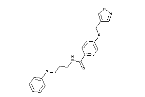 4-(isoxazol-4-ylmethoxy)-N-[3-(phenylthio)propyl]benzamide