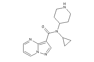 N-cyclopropyl-N-(4-piperidyl)pyrazolo[1,5-a]pyrimidine-3-carboxamide